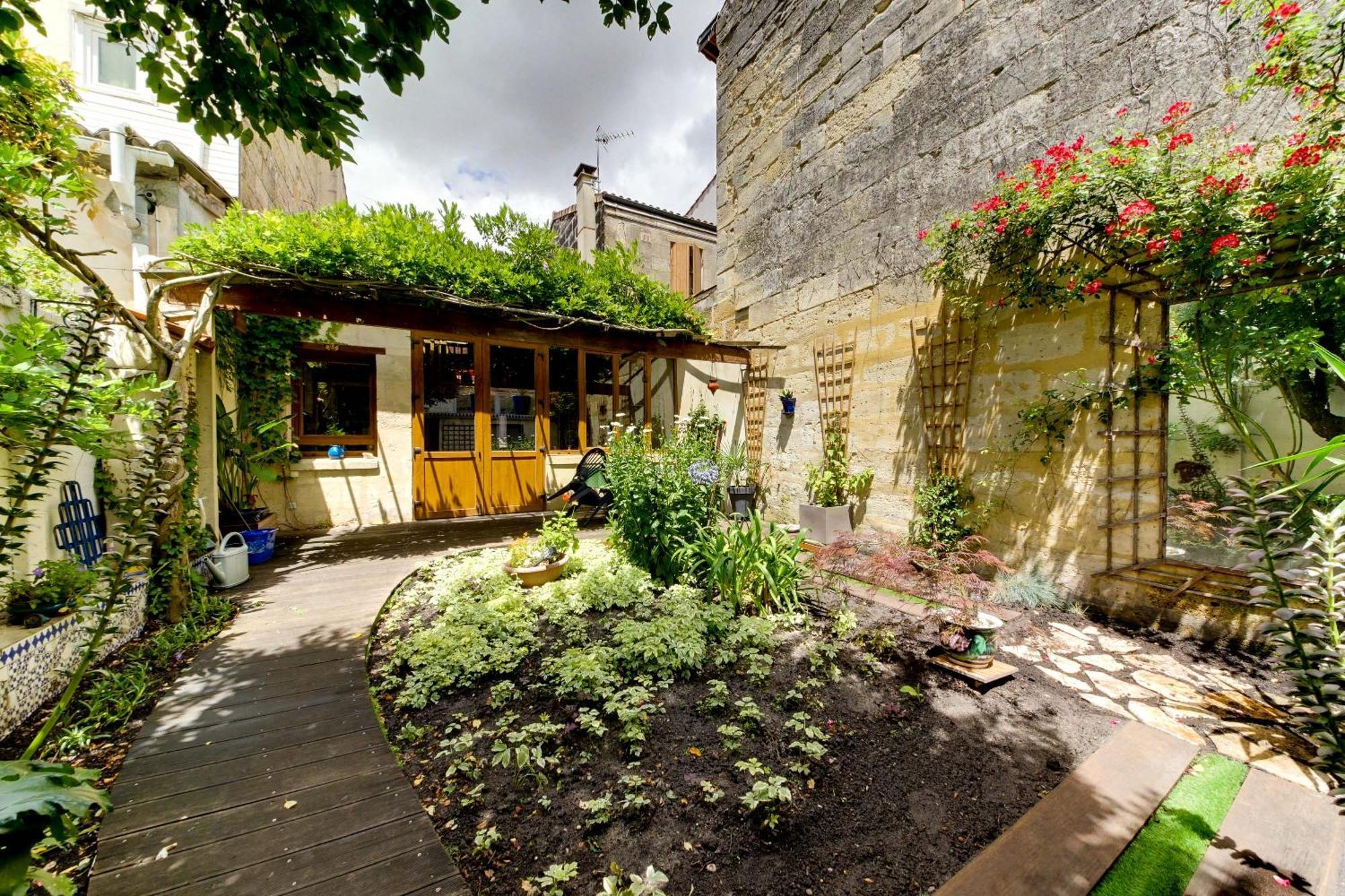 Superbe Maison En Pierre Bordelaise Bordeaux Bagian luar foto
